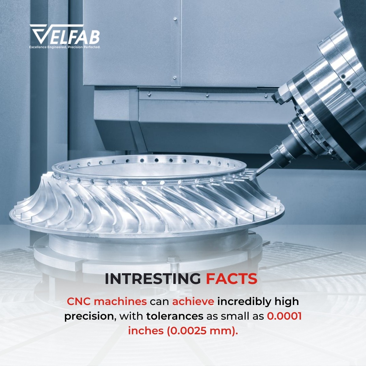 velfabengineers's tweet image. Tight tolerances have massive impacts! CNC machines deliver incredible precision, meeting even the most demanding engineering requirements with ease. 

#CNCPrecision #EngineeringPerfection #AdvancedManufacturing #PrecisionMatters #CNCTechnology #VelfabEngineering