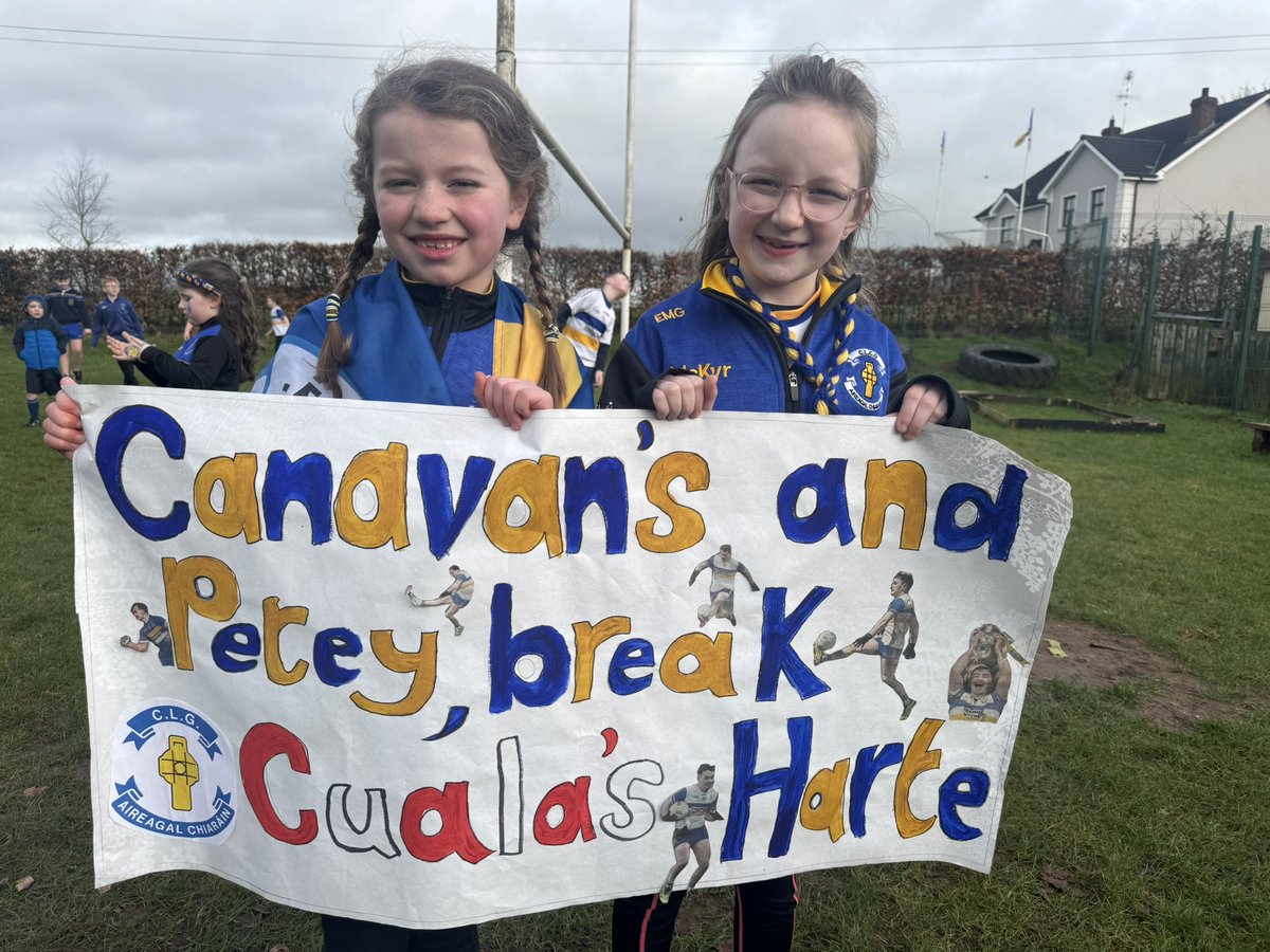thomasniblock's tweet photo. @bbcradioulster @BBCNewsNI @BBCSPORTNI @TyroneGAALive @GlencullPrimary 3/3 Then it was off to St Brigid’s Altamuskin. Their principal is only in the job a fortnight
✅Week 1: Snow. 
✅Week 2: All-Ireland final

All will feature on BBC News tonight, 6.30pm on BBC1 https://t.co/LuyKSg1mw5