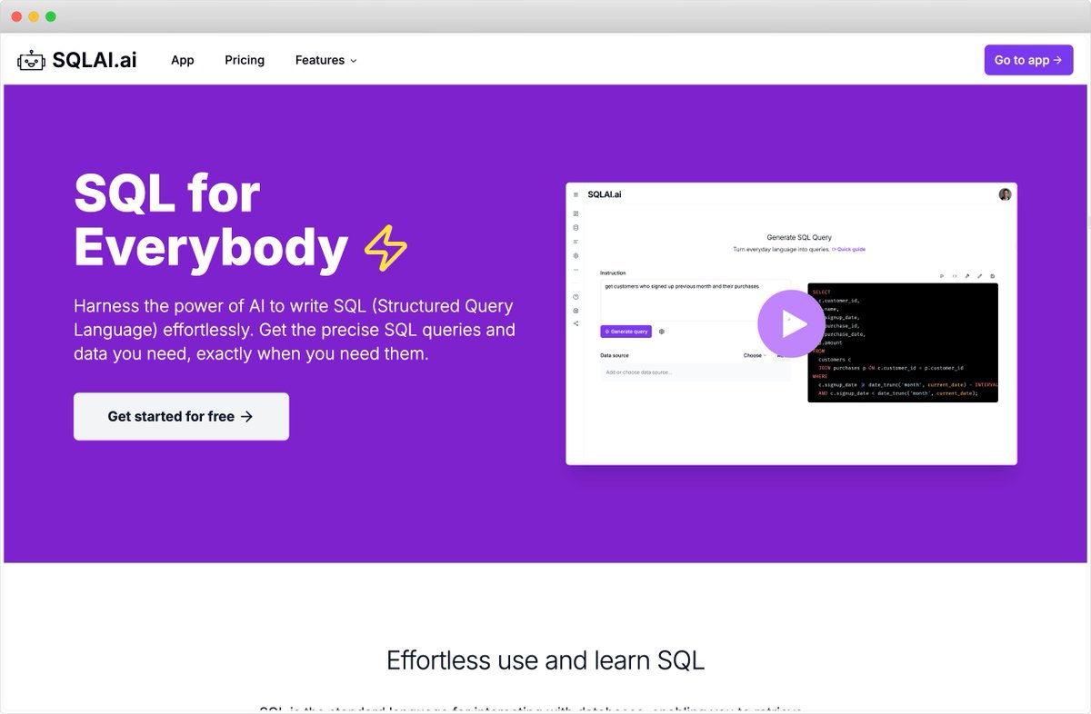 SQLAI.ai⚡️ tweet media