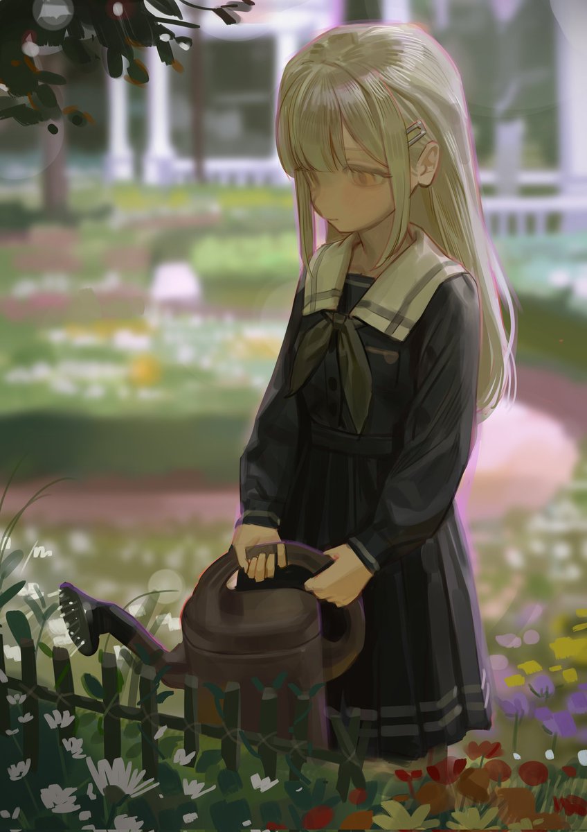 画到自我怀疑，硬着头皮画完了，想着画面太空了再写点抽象文案说是。 #AveMujica #Mutsumi