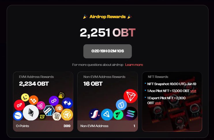 Check airdrop Orbiter đi ae, đợt ae nào làm retro zk hay mấy kèo retro khác của mình vào check nhé, mình hầu như all ví trúng 

Link check: orbiter.finance/en/airdrop

Đợt Airdrop đầu tiên: 22% sẽ được phân phối cho Người dùng Orbiter.

Orbiter foundation: 3.5% will be