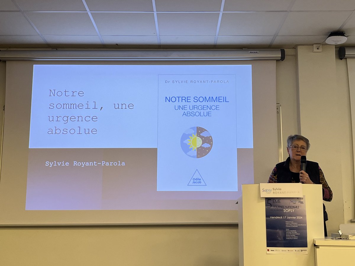 Pierre A. GEOFFROY (@pa_geoffroy) on Twitter photo Notre sommeil, une urgence absolue ! En plénière par <a href="/SylRP/">Royant-Parola</a> à la journée Sopsy <a href="/AssoAFPBN/">AFPBN</a> <a href="/ReseauMorphee/">Réseau Morphée</a> <a href="/INSV_Sommeil/">INSV</a> Notre sommeil, une urgence absolue ! En plénière par <a href="/SylRP/">Royant-Parola</a> à la journée Sopsy <a href="/AssoAFPBN/">AFPBN</a> <a href="/ReseauMorphee/">Réseau Morphée</a> <a href="/INSV_Sommeil/">INSV</a>