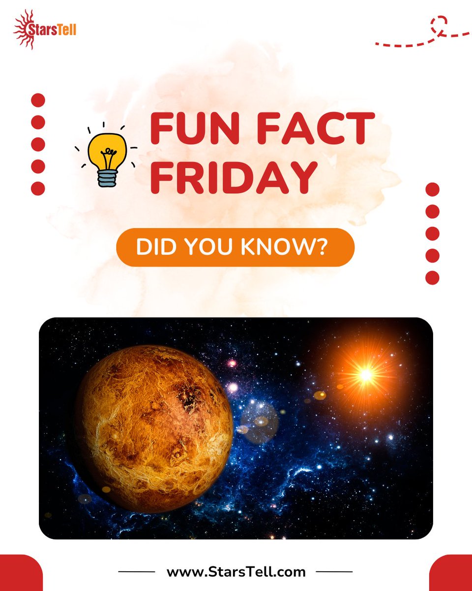 YourStarsTell's tweet photo. How will Venus impact your life? 🌟
📲 Consult an expert today! Link in bio.

#FunFactFriday #AstrologyFacts #ShukraPlanet #VenusInAstrology #StarsTell #AstrologyGuidance #yourstarstell #starstellhoroscope #talktoastrologerstarstell #startellastrology #astrology #planets https://t.co/VhvMIHZhYJ