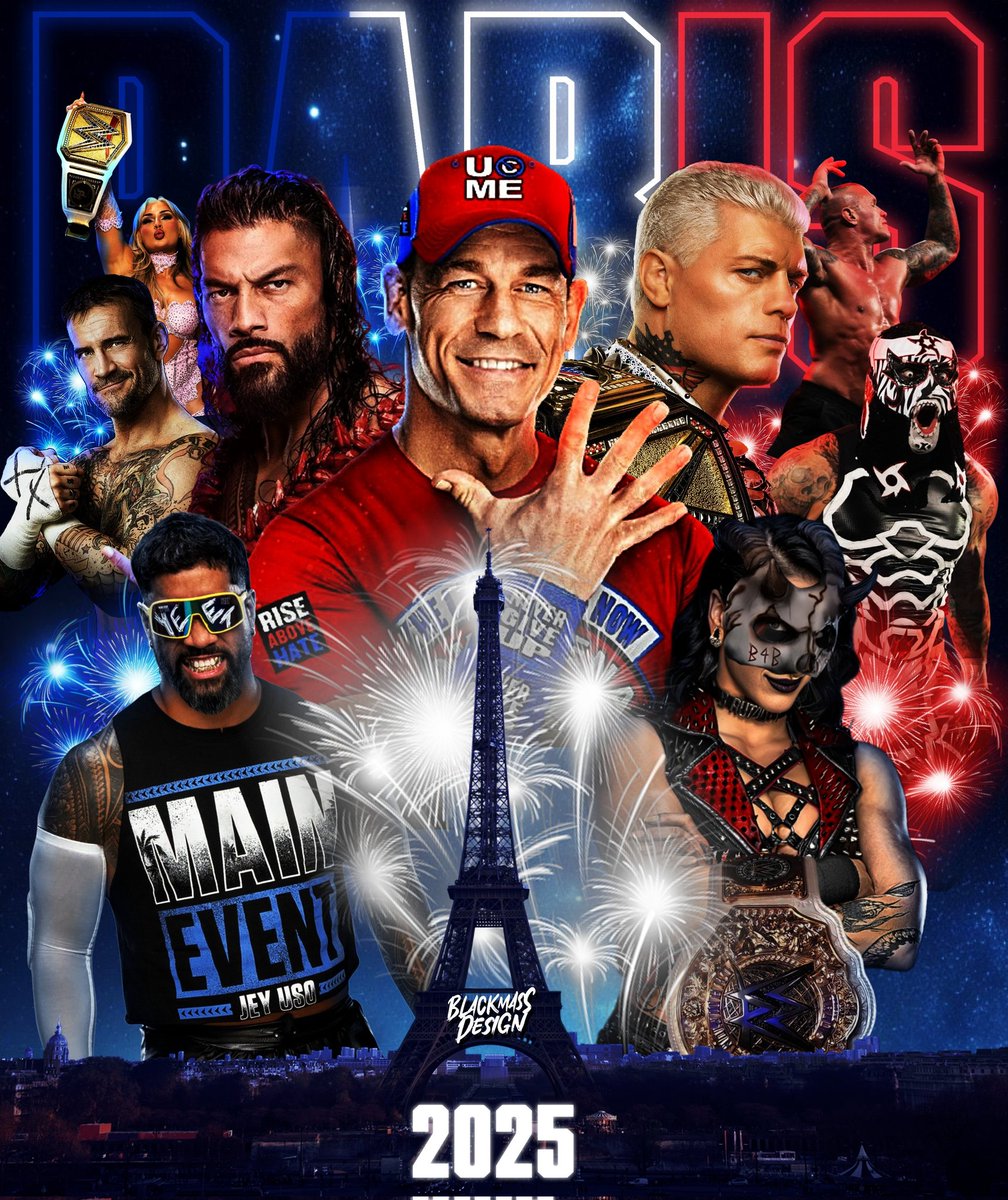 BlxckmassDesign's tweet photo. FRANCE ARE YOU READY ? 
#WWEPARIS #WWEfrance #WWE 
@Sturry @lePierreLuck @WWEFrance @luchalibreonlin @wwegp @NikoTB_ https://t.co/MsKcdo1rqL