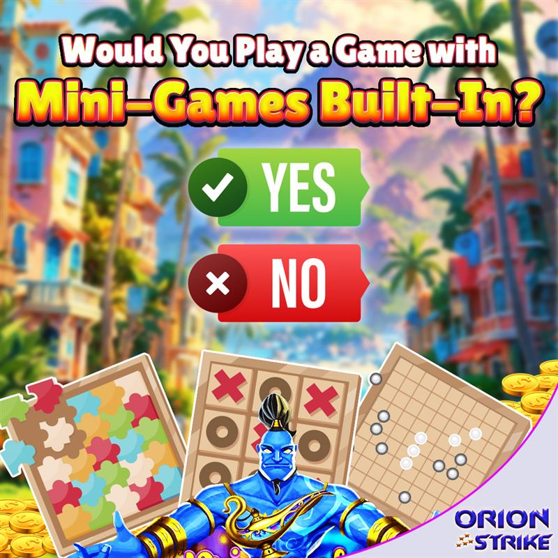 OrionStrike888's tweet image. Would You Play a Game with Mini-Games Built-In?

🎮 More fun with mini-games or ❌ you prefer your slots straightforward? 🎰

#MiniGames #ExtraFun #CasinoPlay #onlinesocialcasinogame #onlinesocialcasinogaming #OnlineSocialCasinoGames #Orion_Strike #orionstrike