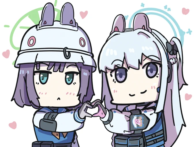ブルアカふぇすでサキとミヤコがハート作ってるのが良すぎましたね 