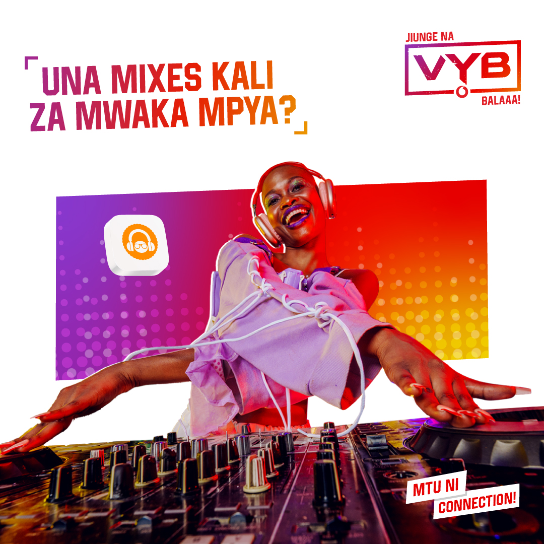 VodacomTanzania's tweet image. Una Mixes za mwaka mpya? *149*01*60# 

Kupakua Mixes kali za kufungulia mwaka kutoka Mdundo

#VYB #Mdundo #MzikiBilaMipaka #mtuniconnection