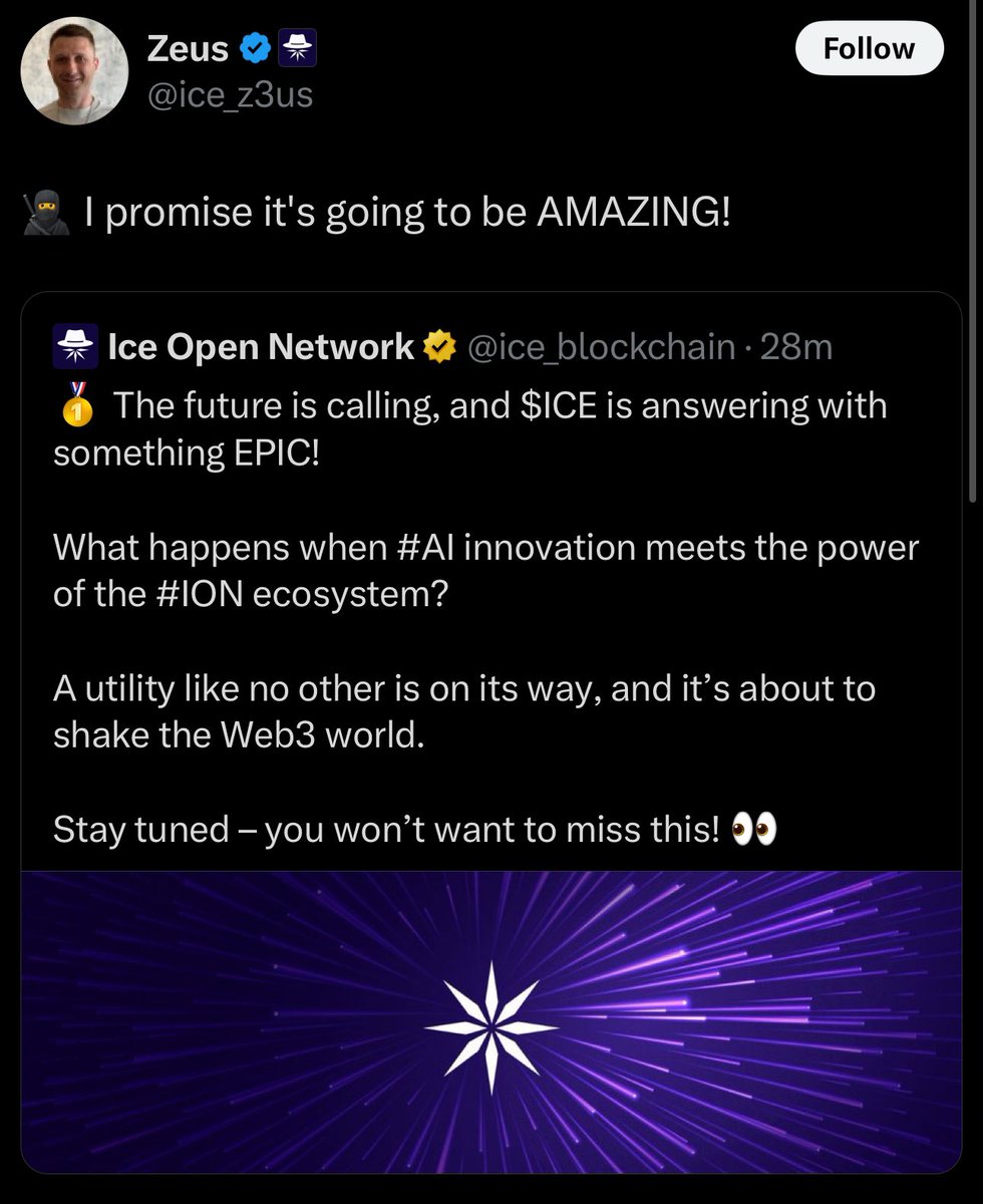 $ICE Founder just promised ground breaking innovation for $ICE To be announced soon..⏰

I smell a 5-10x on $ICE to come as soon as this quarter.