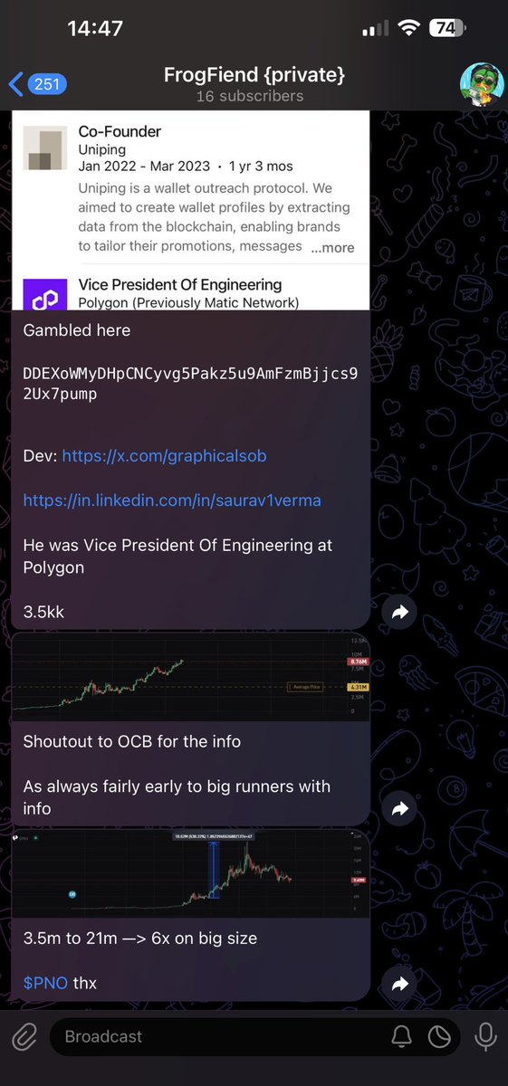 holdandstfu's tweet photo. Just hit 6x on $PNO in my private group!

That was a play on a big size, not a gamble

Flipped $22k into $180K, that was quick 6 fig

Want the next CA?

• Like, RT &amp; comment
• Follow me
• Follow my alpha: https://t.co/45anT55Ikd https://t.co/gFxmyBi5PR