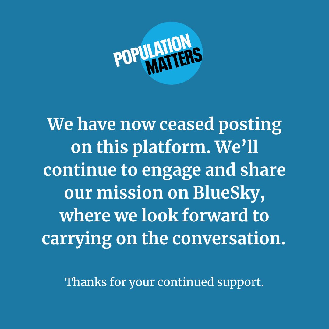 Population Matters tweet media