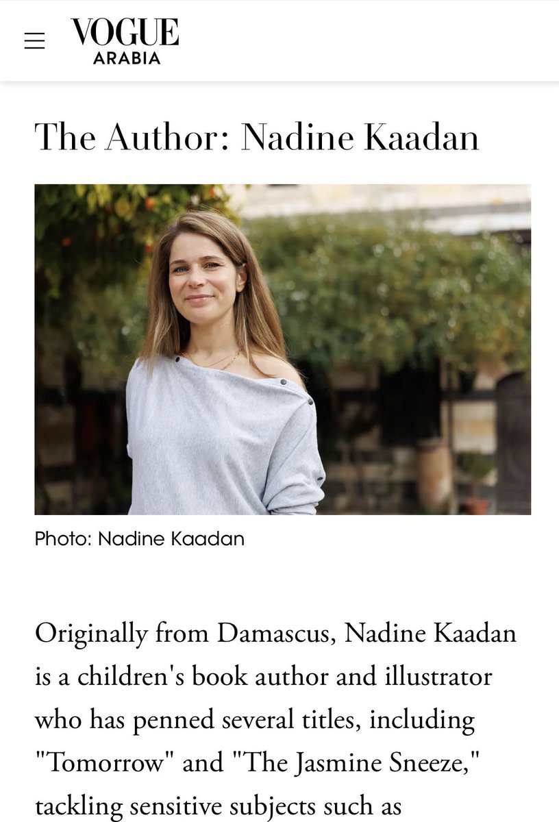 It’s an honor to be featured in Vogue Arabia alongside four incredible Syrian women. A heartfelt thank you to <a href="/byrawaatalass/">Rawaa Talass</a> for including me. Be sure to read the article and discover more about these wonderful women from my hometown, Damascus.

voguearabia.com/article/syrian…