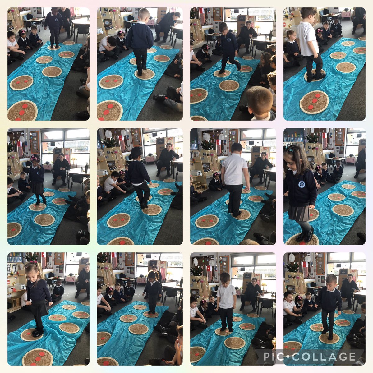 QRA_EYFS's tweet photo. In our #qramaths today we had to cross the river, this meant we had to subitise in order to get across! We also had to wait our turn and encourage our friends. #qraaimhigh #qradiscover. https://t.co/zGJxU0nVlk