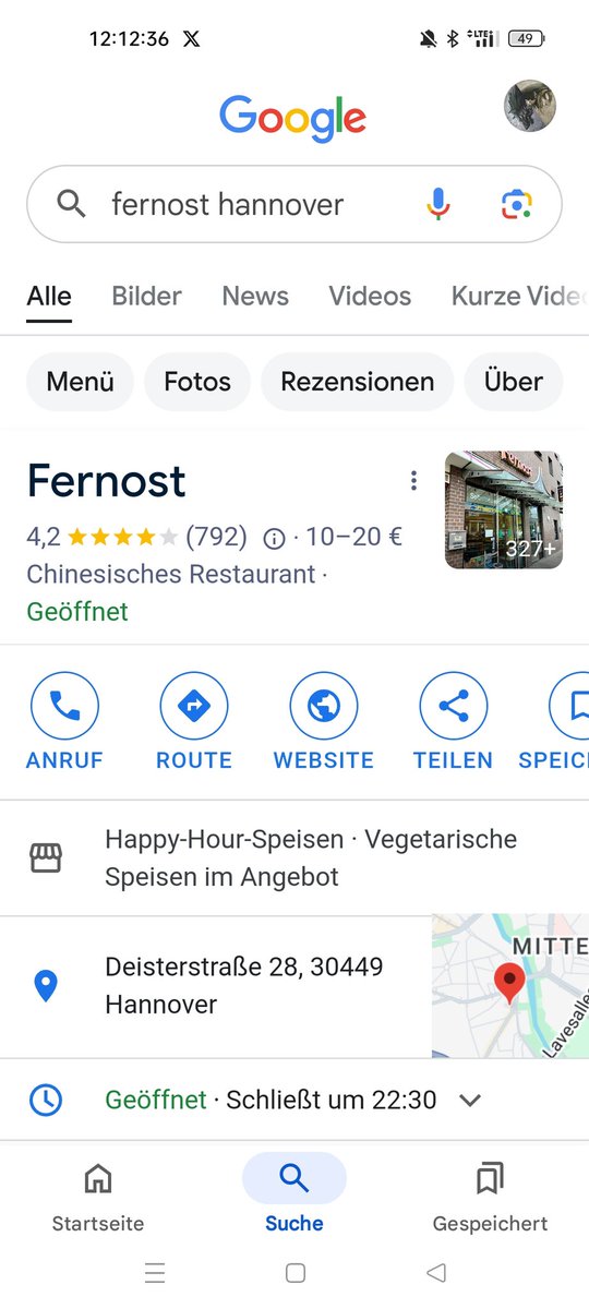 Farodra435's tweet photo. Heute und morgen bleibt die Küche kalt. Sitze bei #Fernost und warte auf mein Essen zum Mitnehmen. Preis/Leistung Super. ❤️ Kleiner aber feiner Imbiss. 👌🏼
Falls ihr in der Nähe lebt und noch nie da wart, dann los!
#food #essen https://t.co/NruTZTQx2x