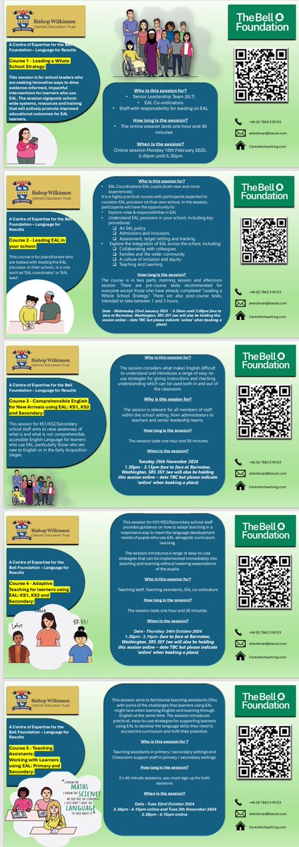 L4NE NPQ Provider NE & Cumbria (@l4ne25) on Twitter photo Contact Anna Herdman / aherdman@bwcet.com to reserve a place on Wed 22nd Jan SR5 3SY for
*Leading EAL in your School*
Online course also available in June.
See our full EAL offer - contact us to reserve places!
*The Bell Foundation*
<a href="/CforTeaching/">BWCET Centre for Teaching</a>
@BellFoundation
<a href="/CforTeaching/">BWCET Centre for Teaching</a> Contact Anna Herdman / aherdman@bwcet.com to reserve a place on Wed 22nd Jan SR5 3SY for
*Leading EAL in your School*
Online course also available in June.
See our full EAL offer - contact us to reserve places!
*The Bell Foundation*
<a href="/CforTeaching/">BWCET Centre for Teaching</a>
@BellFoundation
<a href="/CforTeaching/">BWCET Centre for Teaching</a>