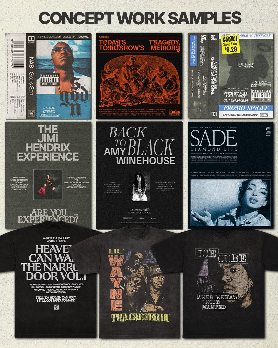 new year, new opportunities to work together!

cover arts, album packaging, posters, merch and more 💿 🖼️ 👕
⁣
looking forward to creating a lot a cool stuff, reach out through my email with details to get started 📥