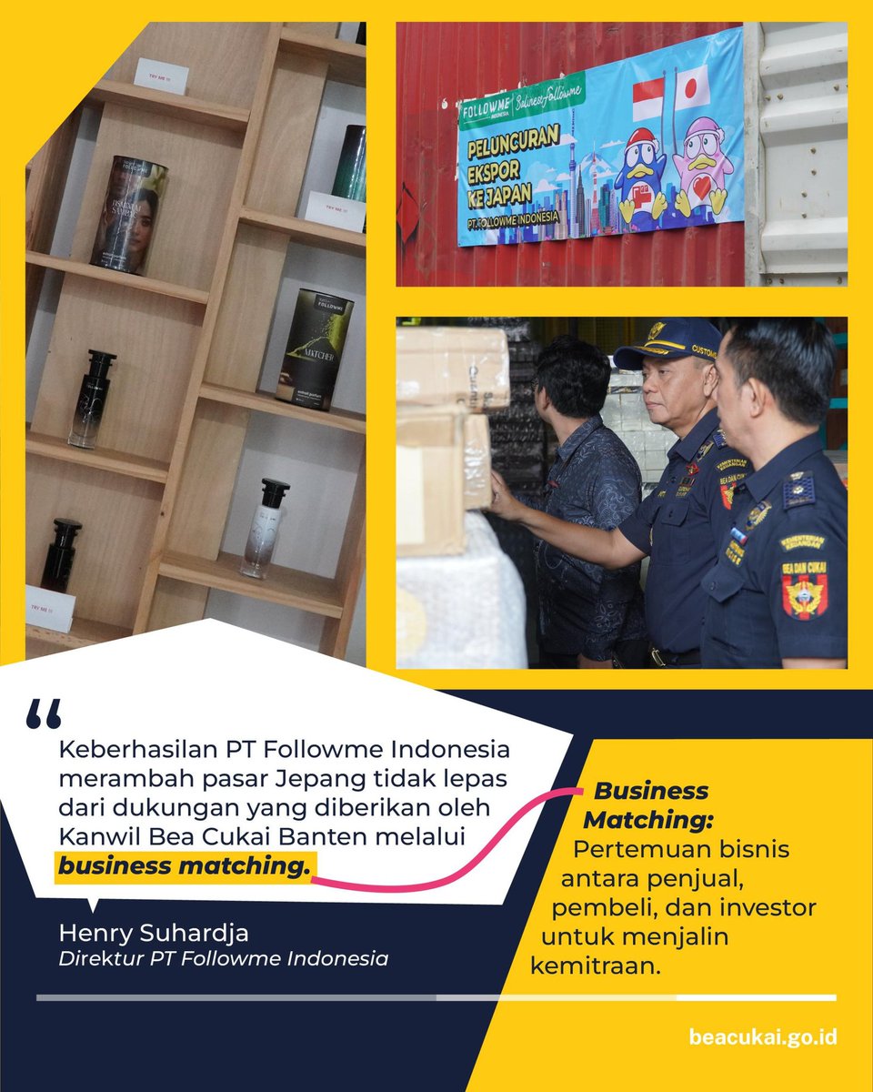 Business matching adalah sebuah pertemuan bisnis yang terjadwal antara penjual, pembeli, dan investor, untuk menjalin kemitraan agar mengembangkan produk bersama.