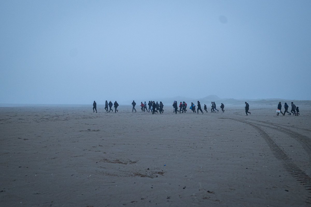 Algunas de las fotografias de la salida de refugiados del pasado 15/01/2025 una de las primeras salidas documentadas del año en el Canal de la Mancha en territorio francés.