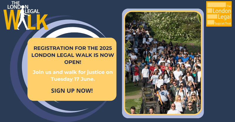 londonlegal's tweet photo. 🚶‍♀️🚶 Registration for our 2025 London Legal Walk is officially OPEN! 🚶‍♀️🚶 

Join us on 17 June to walk, fundraise, and support equal access to justice.  💛

Sign up now!

#LegalWalk #AccessToJustice #Law #Fundraising #LLST