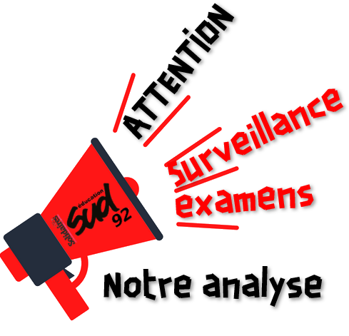 SUDeducation92's tweet photo. ⚠️ Attention aux heures de surveillance d'examens imposées en plus du service ! ⚠️

Notre analyse :
➡️ Les fausses justifications des chef·fes
➡️ Ce que disent les textes
➡️ on ne peut pas les imposer
➡️ Elles doivent être payées

⬇️ ⬇️ ⬇️
https://t.co/eIqrRGlzSv https://t.co/665kygILbe