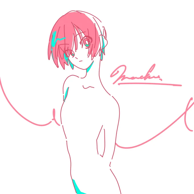 取り急ぎ観る前に描いたマチュ。この子めちゃくちゃ好みだ…