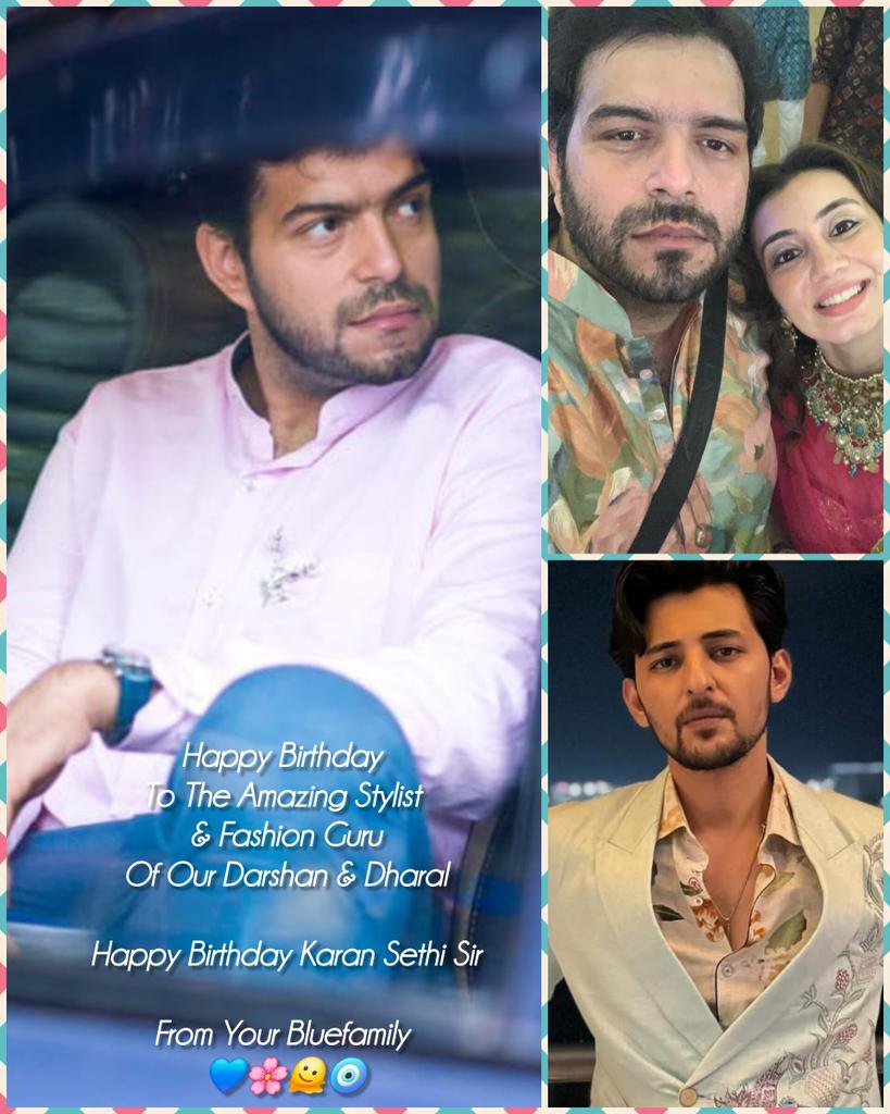 ReemaGauncarDZ's tweet photo. Happy birthday to such a kind hearted soul & amazing stylist who makes our @DarshanRavalDZ & @dharal_surelia look like a dream in attires & accessories he styles them in.π
Wishing you alot more success in Fashion Industry & your life @epoch_by_karan.
You are #bluefamily.ππΈπ§Ώ https://t.co/RaqKMuOM5e