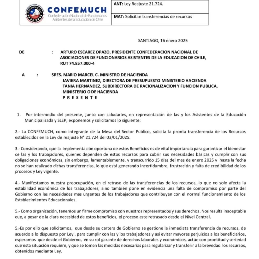 Sandrajco's tweet photo. @GabrielBoric Presidente que pasa con la transferencia de estos fondos? Seguimos sin recibirlos ¿cuanto más hay q esperar? Ayuda https://t.co/W1WHLlo9AF