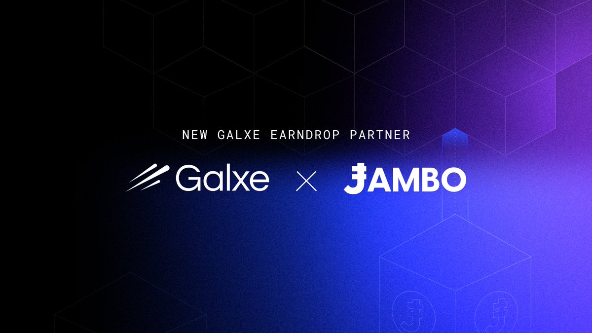 New Earndrop Partner: <a href="/JamboTechnology/">Jambo</a> 🪂

Jambo, the world's largest onchain mobile network, is offering an exclusive opportunity for <a href="/MadLads/">Mad Lads</a> holders through <a href="/GalxeQuest/">Galxe Quest</a>.

Join now and claim your $J tokens when they launch: g.xyz/earndrop-j