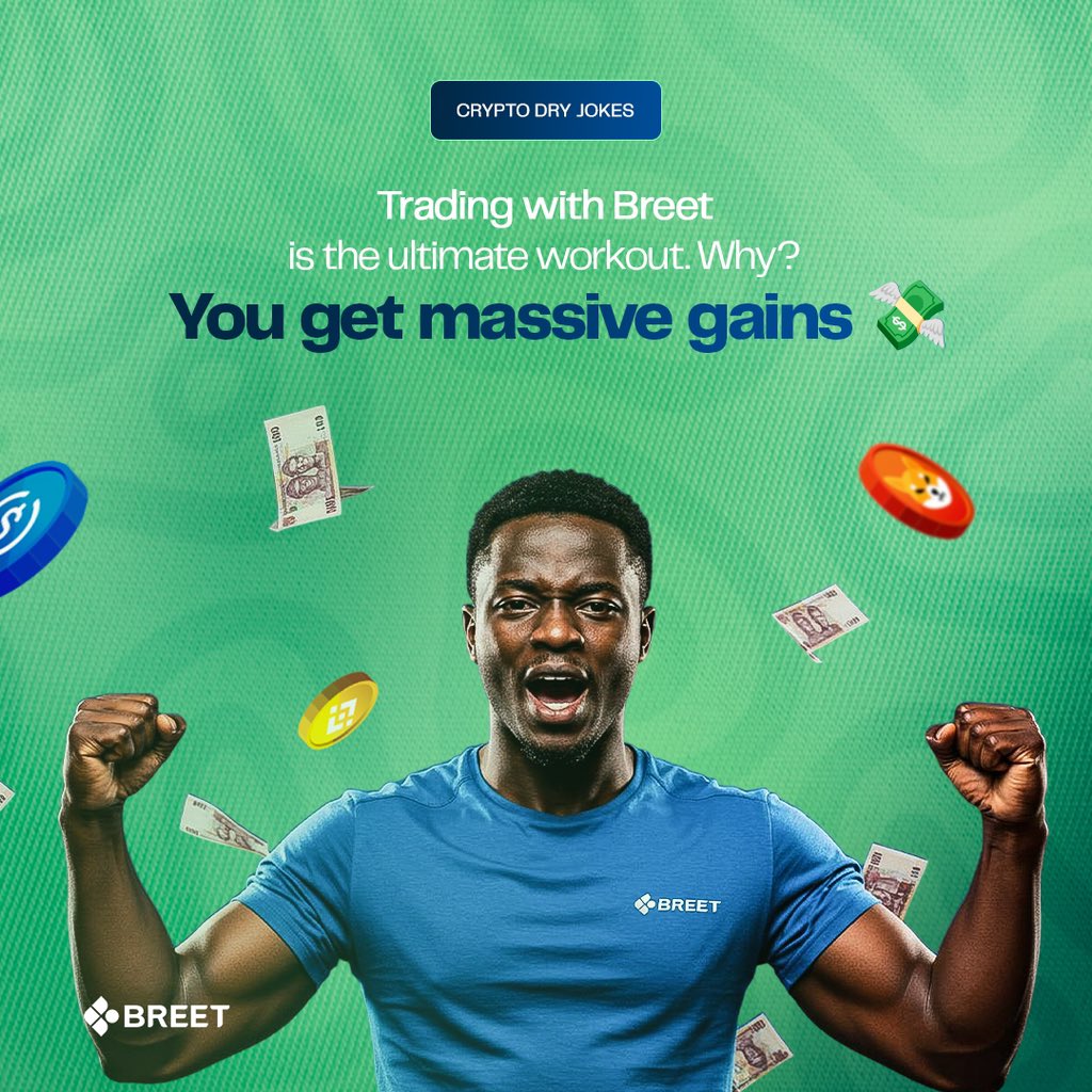 breetapp's tweet photo. Weโre not saying you should ditch the gym, but maybe itโs time to focus on the gains that really matter ๐
Donโt worry, weโll be your workout instructor.
And our first workout? An easy oneโtake advantage of our Red-Hot Rates ๐ค
Youโre welcome!ย
#CryptoGains #RedHotRates #MoneyMoves #CryptoWorkout #BreetGang