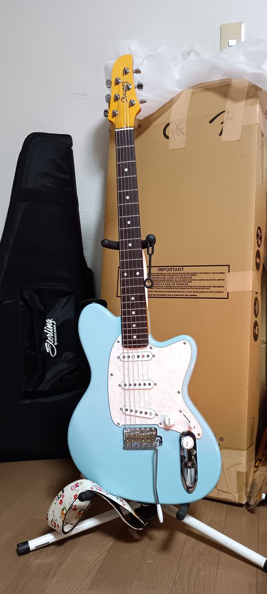 My New gear
Ibanezのtalman
ボディが水色だからいい音がでるよ
今度なんかひいてみるよ
きんたま
