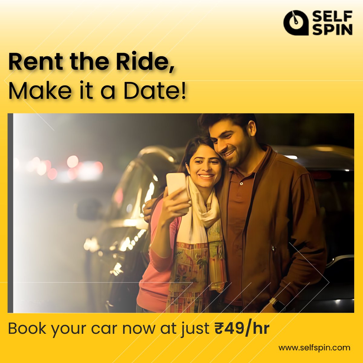 SelfspinM's tweet photo. From dates to road trips, we drive your moments. 🚗✨

Visit us at https://t.co/QLib0P7y6T for Rides that match your plans, big or small. 🏞️✨

#SelfSpin #SelfDrive #CarRental #BikeRental #Pune #Bangalore #Amritsar #Chandigarh #CarHire #Cars #PuneCars

[selfspin, car rental] https://t.co/96IetAXcMd