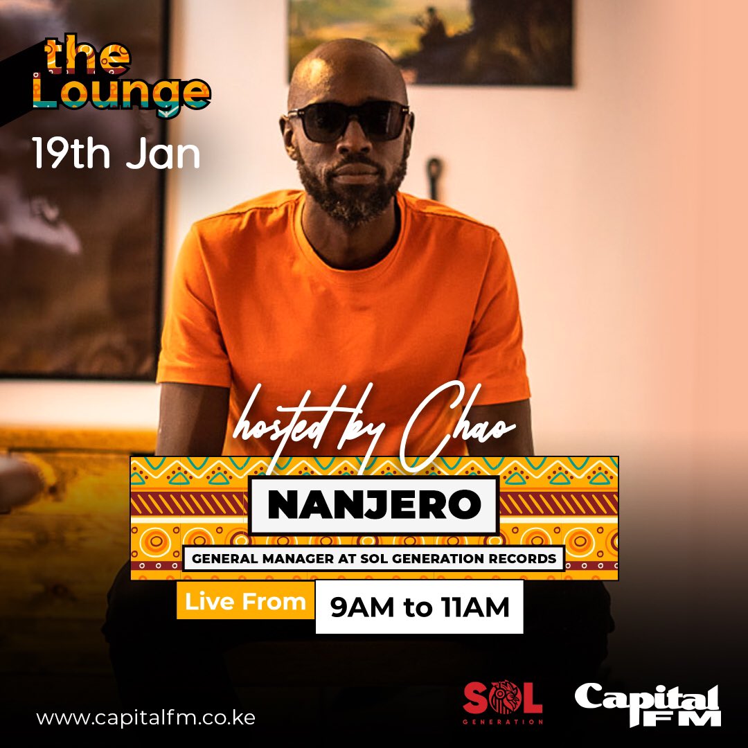 solgeneration_'s tweet image. Exciting news! Our General Manager at Solgeneration Records @Nanjero_ will be live on the radio this Sunday @CapitalFMKenya with Chao. We can’t wait to hear their insights and what he has to share. Tune in for an inspiring conversation! #solgeneration #pressplay