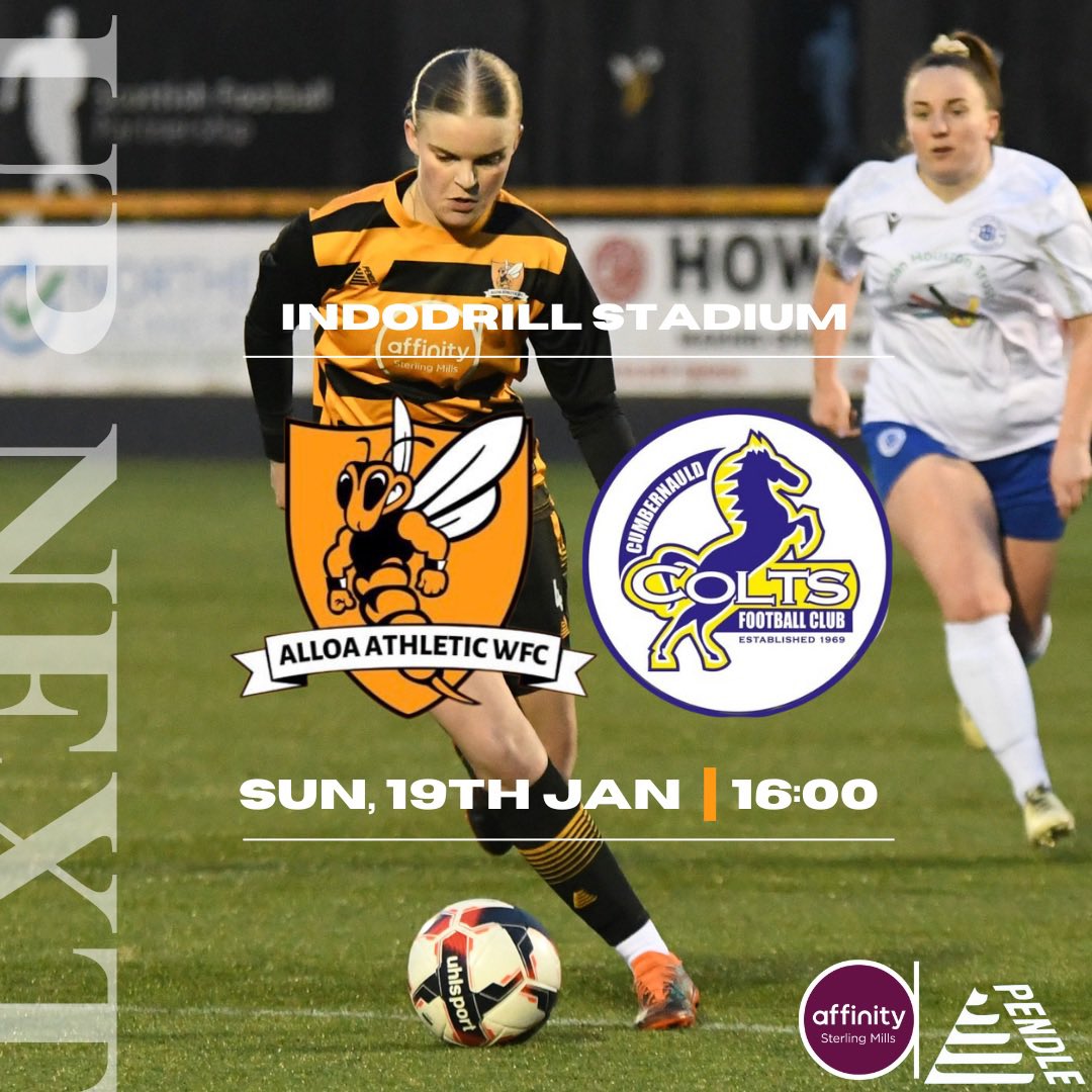 Alloa Athletic Women FC (@alloaathwfc) on Twitter photo ๐ | IN NEED OF YOUR ALLOA FIX THIS WEEKEND COME CHEER ON THE GIRLS THIS SUNDAY .
๐ <a href="/CColtsFCWomen/">Cumbernauld Colts FC Women</a>
โฑ๏ธ- 16:00
๐๏ธ- Indodrill Stadium , FK10 1RY
๐ฅง- Joyceโs Pie Hut is cash only
Mon The Wasps ๐ ๐ | IN NEED OF YOUR ALLOA FIX THIS WEEKEND COME CHEER ON THE GIRLS THIS SUNDAY .
๐ <a href="/CColtsFCWomen/">Cumbernauld Colts FC Women</a>
โฑ๏ธ- 16:00
๐๏ธ- Indodrill Stadium , FK10 1RY
๐ฅง- Joyceโs Pie Hut is cash only
Mon The Wasps ๐