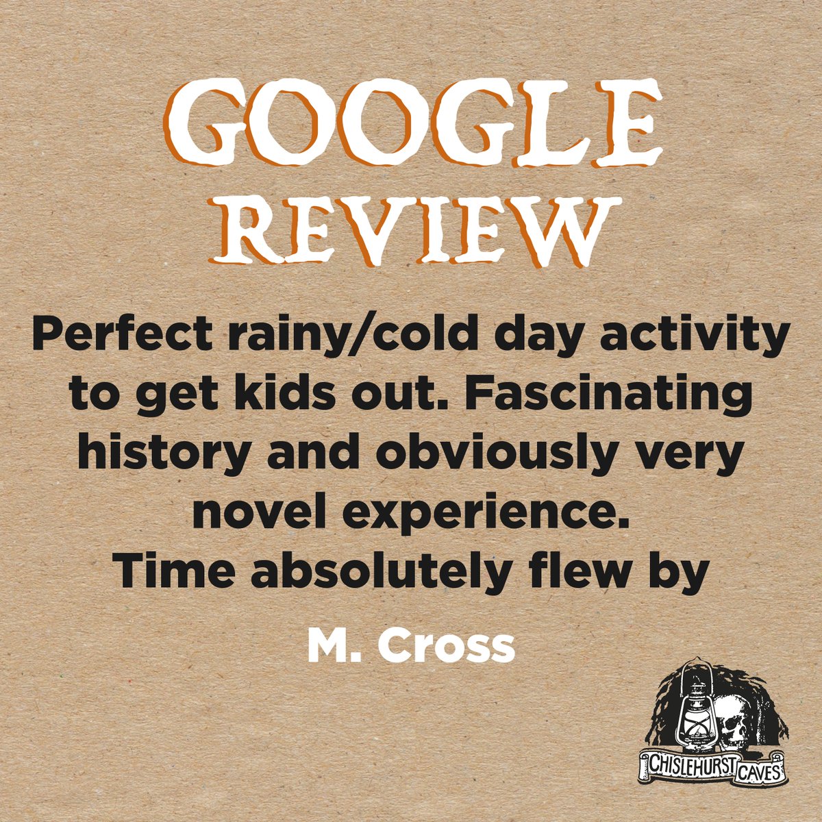CaveChislehurst's tweet photo. 👋 Why not visit us today 🌞 to see why we get so many great Google Reviews for our tours. ⏰ Our tours last for 45/50 minutes,🎟please book in advance online via our website 🌐or at the ticket office on arrival. #chislehurstcaves #friday #fridayvibes #GoogleReview #chislehurst https://t.co/TqC7hIfe8w