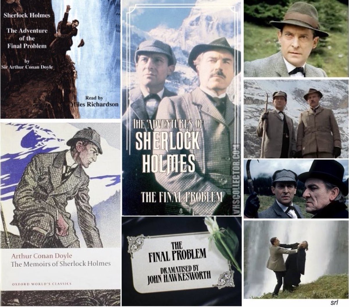 SaveRedlandLibr's tweet photo. 12noon TODAY on @ITV4
From 1985, s2 Ep 6 of 📺 #TheAdventuresOfSherlockHolmes - “The Final Problem” directed by #AlanGrint & written by #JohnHawkesworth
Based on #SirArthurConanDoyle’s 1893 short story📖
🌟#JeremyBrett #DavidBurke(his last appearance as Watson) #EricPorter https://t.co/86zfGruglU