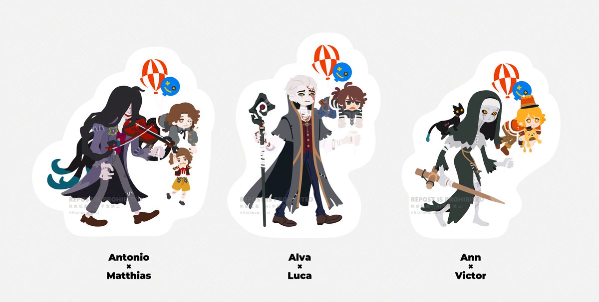 Rainbow_ocat's tweet photo. 🎈🎈　(1/3)
#第五人格イラスト
#IdentityVfanart https://t.co/DPVDRFoCQn