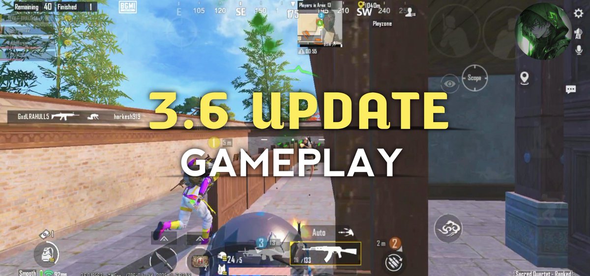 toxic_hunter07's tweet photo. 3.6 Update Gameplay Video Is Out Now https://t.co/IRRAivWGiS 
#TrendingNow #BGMIhighlights #BGMInewupdate #BGMIxMahindraBE6 https://t.co/HHoXaywVf7