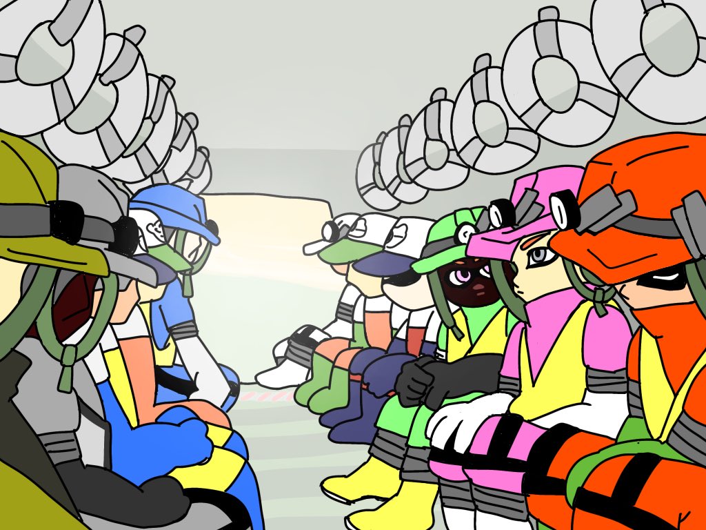 スプラトゥーン「スプラトゥーン4のサーモンラン#NintendoSwitch2 」|なべのイラスト