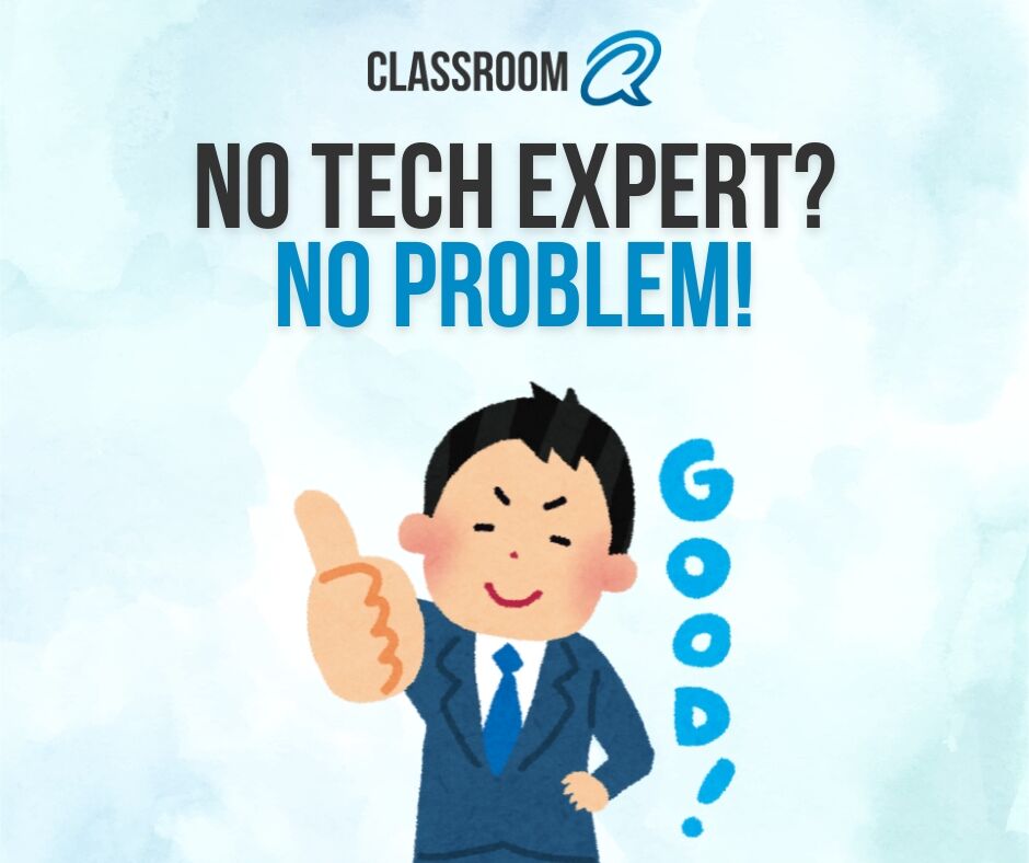 ClassroomQ's tweet image. No tech expert? No problem! ClassroomQ is quick to set up and easy to use for teachers and students alike. Simplify your classroom today: classroomq.com 🚀 #TeachingSimplified #ClassroomTech #UserFriendly