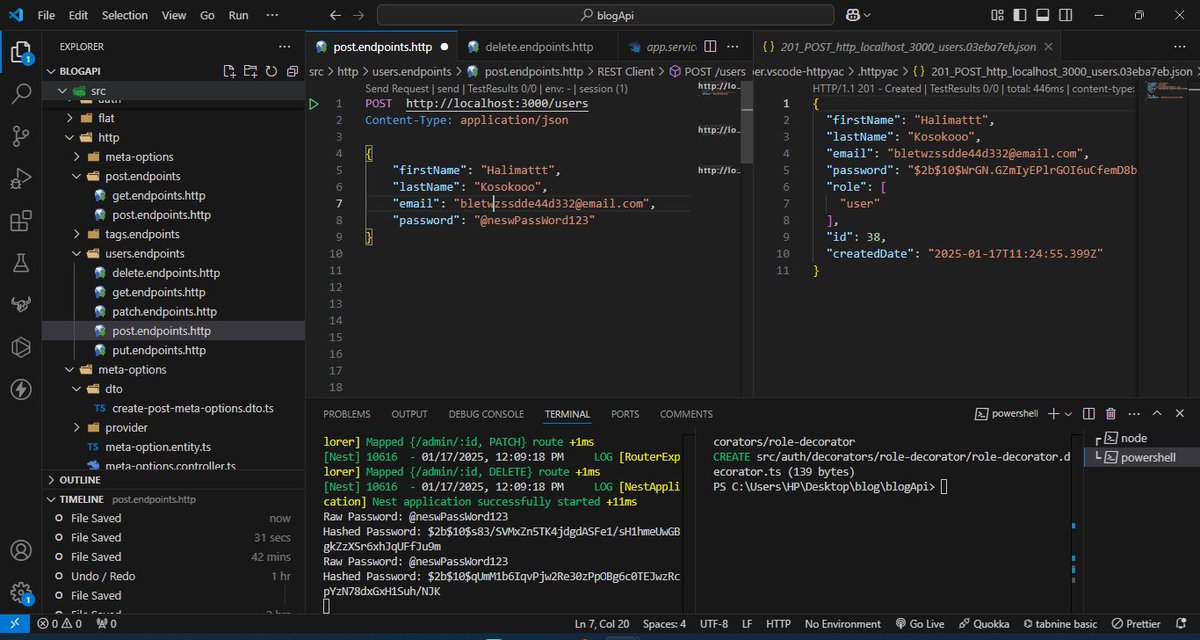 IbrahimOlufunbi's tweet image. Day 61/100:
Today I focused on:
✔️ Implementing Role-based guards for Admin &amp;amp; Users
✔️ Automatically assigning a default role during user creation
✔️ Secured delete endpoint to allow only Admins to delete users
#NestJS #BackendDevelopment #RoleBasedAccessControl #100DaysOfCode