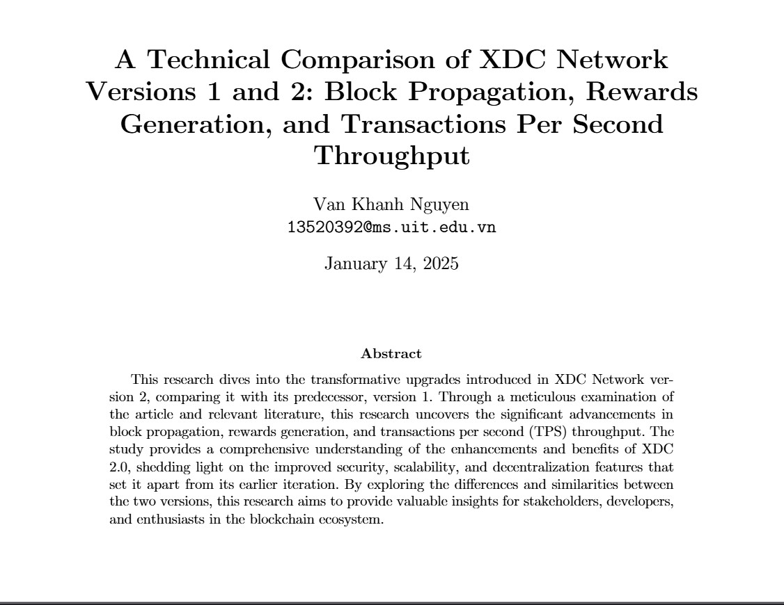 MeiLingChe35640's tweet photo. From 40 TPS to 4,000 TPS? #XDC2.0 leverages a layered node architecture to unlock infinite scalability. The future of high-speed blockchain is here! ⚡
Read more: https://t.co/pGtOhiQgQx
#XDCNetwork #TPS #Web3 #XLM $XDC https://t.co/koYPVqg8Lf