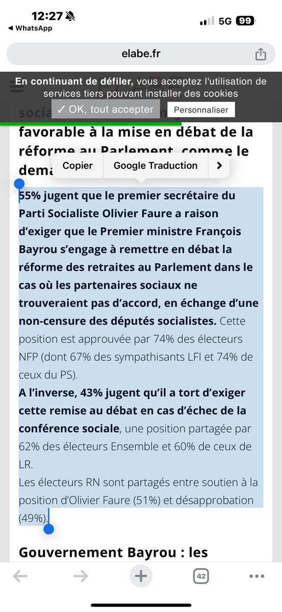 faureolivier's tweet image. 74% des électeurs NFP.
