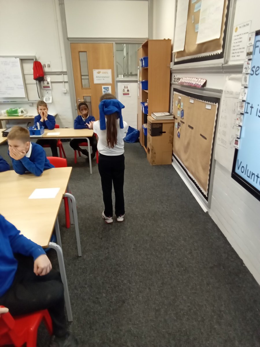 DeltaMerseyY6's tweet photo. In RE we are discussing faith and commitment. Rebecca showed faith by allowing herself to be directed around the classroom while blindfolded! #MPARE @DeltaMersey https://t.co/rBGOOqPDYU