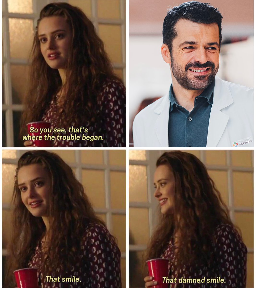 That damn smile... 🫣 💙
#DocNelleTueMani3 #AndreaFanti #HannahBaker