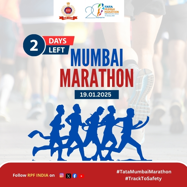RPF_INDIA's tweet photo. 2 days to go!
We're running to spread awareness for #SafetyOnTracks at the #MumbaiMarathon!
Join us in promoting a safer railway experience!
#TrackToSafety #WomenSafety #NoTrespassing #ForceWithAHeart @TataMumMarathon
@RailMinIndia @AshwiniVaishnaw @ManojYadava_IPS @RPFwr1 @RPFCR