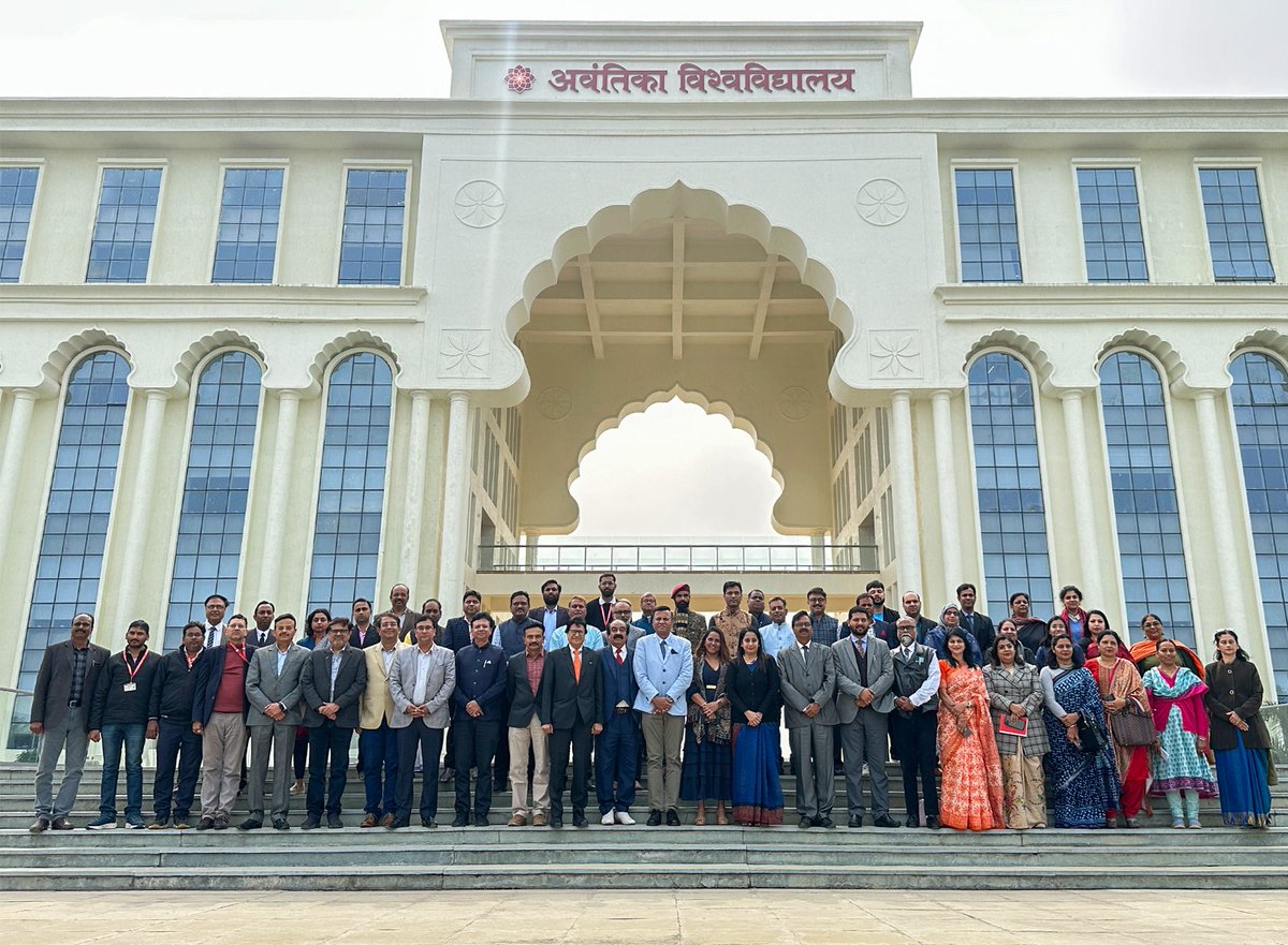 AvantikaUniv's tweet photo. The Consortium of Higher Education Institutions in Madhya Pradesh for promoting internationalisation was officially inaugurated on January 16, 2025. This initiative, spearheaded by the U.S. Commercial Service supported by #AvantikaUniversity.

@USCSIndia #USCSIndia https://t.co/5kP8CI7oak