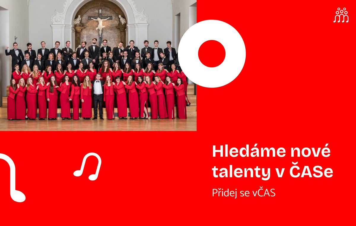cas_sbor's tweet photo. 📣 Přišel čas se přidat k ČASu! 🎤🎶 Nabíráme nové zpěváky a zpěvačky! 😀 

Přemýšlel/a jsi, že se zapojíš do nějakého sboru v Brně a nevíš do kterého? 🤔 
Řešení zní: Český akademický sbor. 😁 https://t.co/B4WyevQcZl