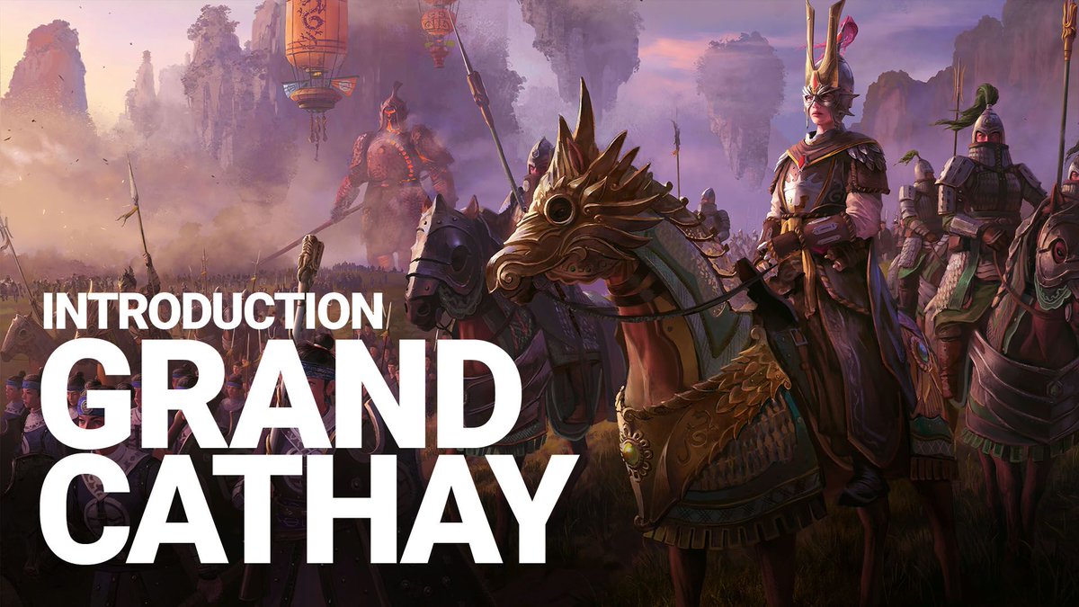 CptCorallis's tweet photo. The third OW box looks like the background is bleeding through. However, the original image doesn't match, which means it's an opacity tweak. What it could match is a snippet of this Cathay art from TW3. 
So Old World probably getting Cathay this year.

#WarhammerCommunity https://t.co/ZTIogNxPAC