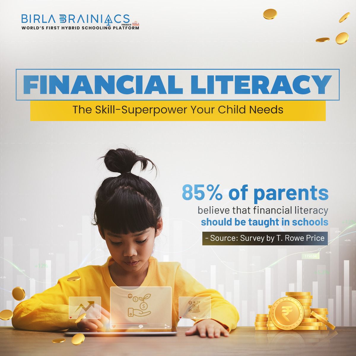 BirlaBrainiacs's tweet photo. Teaching kids about money isn’t just about saving—it’s about understanding how to manage, grow, and value it. Our #FinancialLiteracy Course empowers young minds with essential skills like budgeting, investing, and decision-making.

#FinancialLiteracyForKids #BirlaBrainiacs https://t.co/rVo7RAVqyW