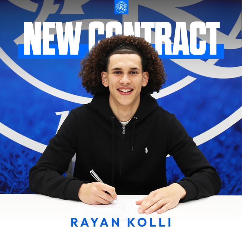 QPR's tweet photo. Confirming Kolli's new contract 😎