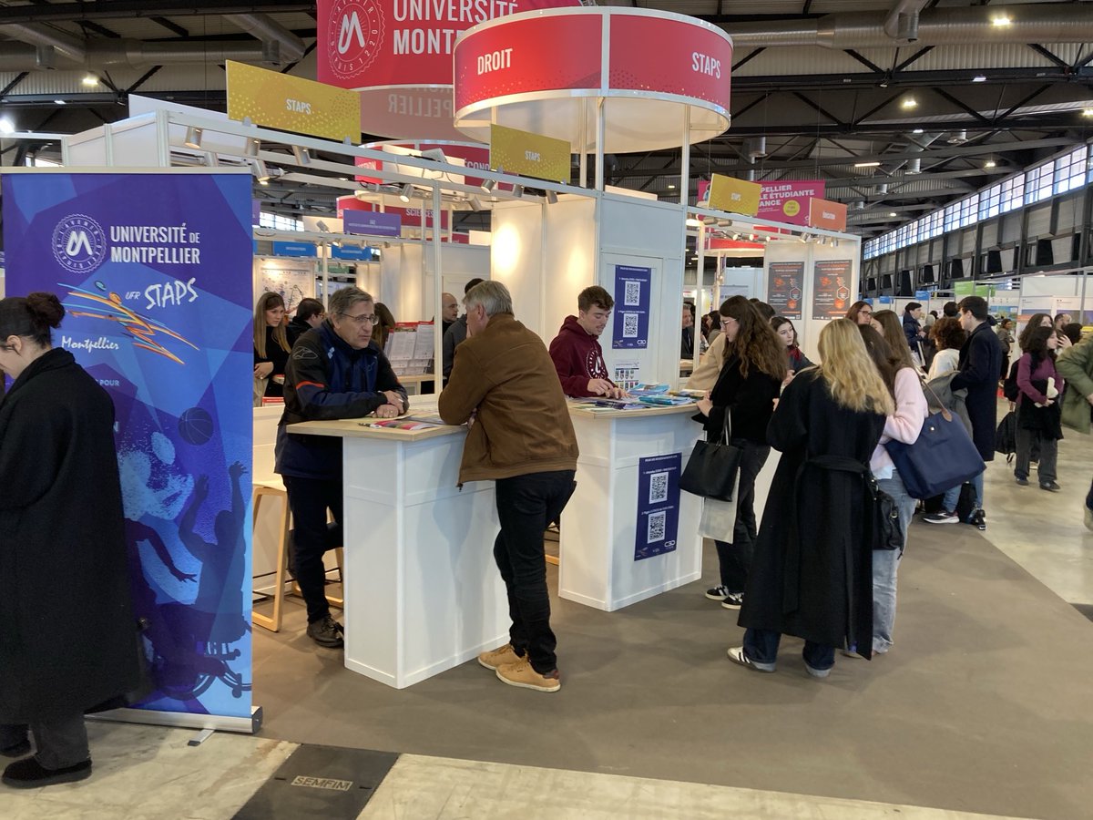 2ème jour au Salon de l’Enseignement Supérieur. Toujours à votre disposition pour vous informer ⁦<a href="/C3dStaps/">C3D STAPS</a>⁩ ⁦<a href="/umontpellier/">Université de Montpellier</a>⁩